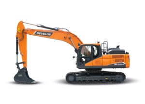 Koparka gąsienicowa Develon DX235LC-7,Zalety koparki gąsienicowej Develon DX235LC-7,Koparka gąsienicowa Develon DX235LC-7 o masie roboczej 23,DX235LC