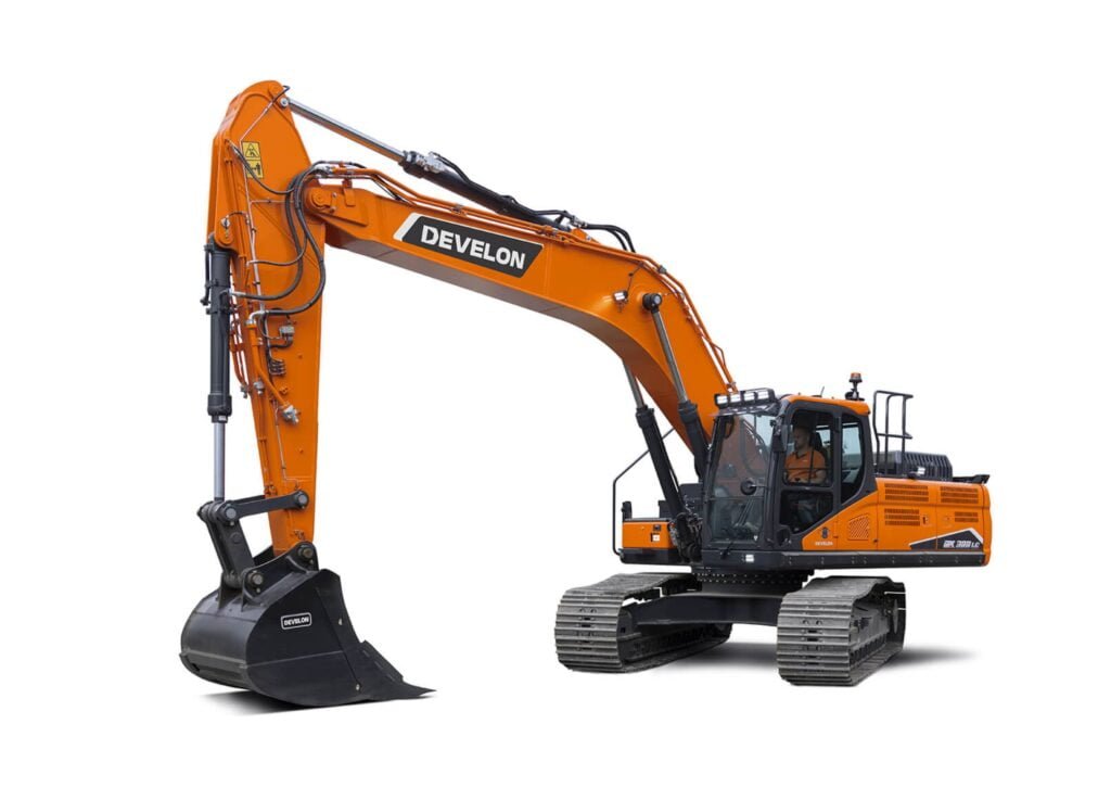 Koparka gąsienicowa Develon DX300LC-7K o masie roboczej 30 ton