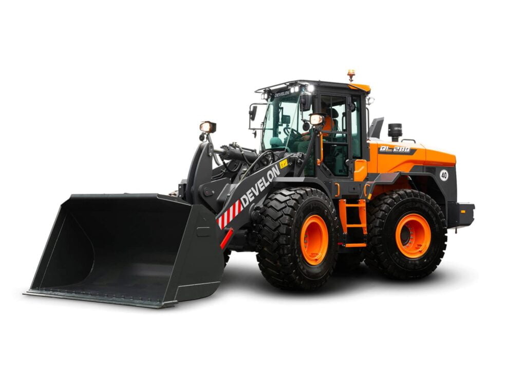 zdjęcie przedstawia Ładowarka kołowa Develon DL280-7