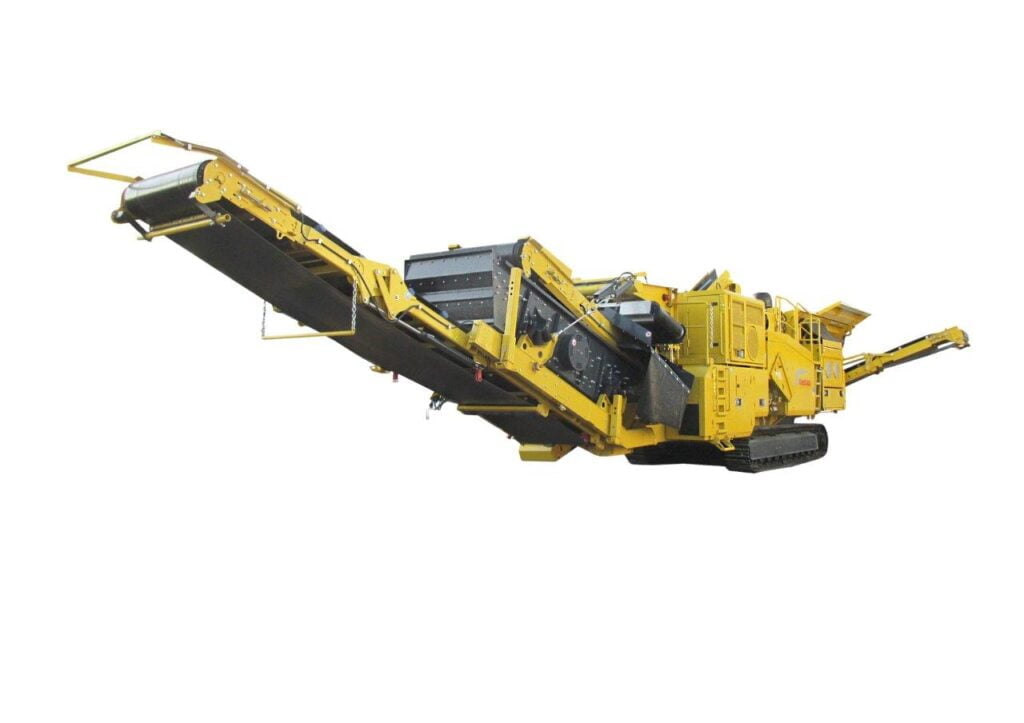 Kruszarka udarowa R5,Kruszarka do recyklingu i odpadów,Mobilna kruszarka udarowa Keestrack R5 o masie 24,4 ton