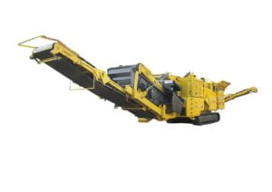 Kruszarka udarowa R5,Kruszarka do recyklingu i odpadów,Mobilna kruszarka udarowa Keestrack R5 o masie 24,4 ton