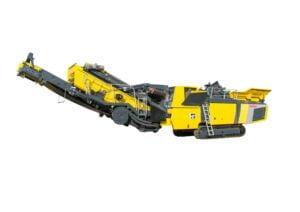 Kruszarka udarowa R6,Mobilna kruszarka udarowa Keestrack R5 o masie 24,4 ton,Kruszarka do kruszenia wapienia i skał