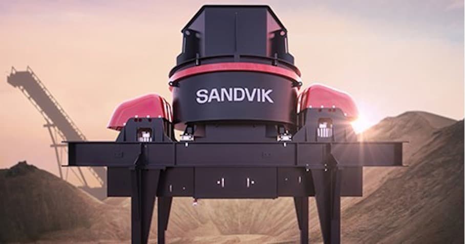 kruszarka sandvik na placu budowy